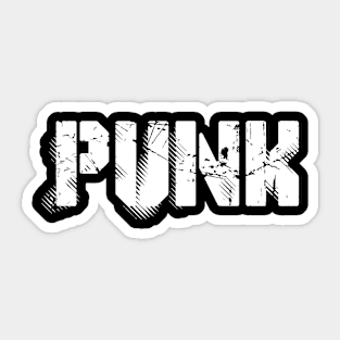 bold punk logo Sticker